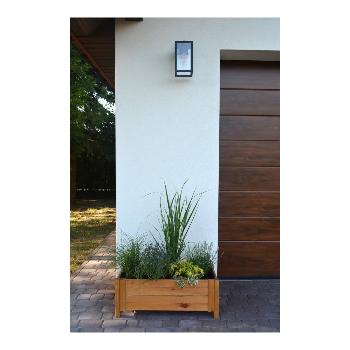 Ghiveci de calitate din lemn, de culoare bej deschis