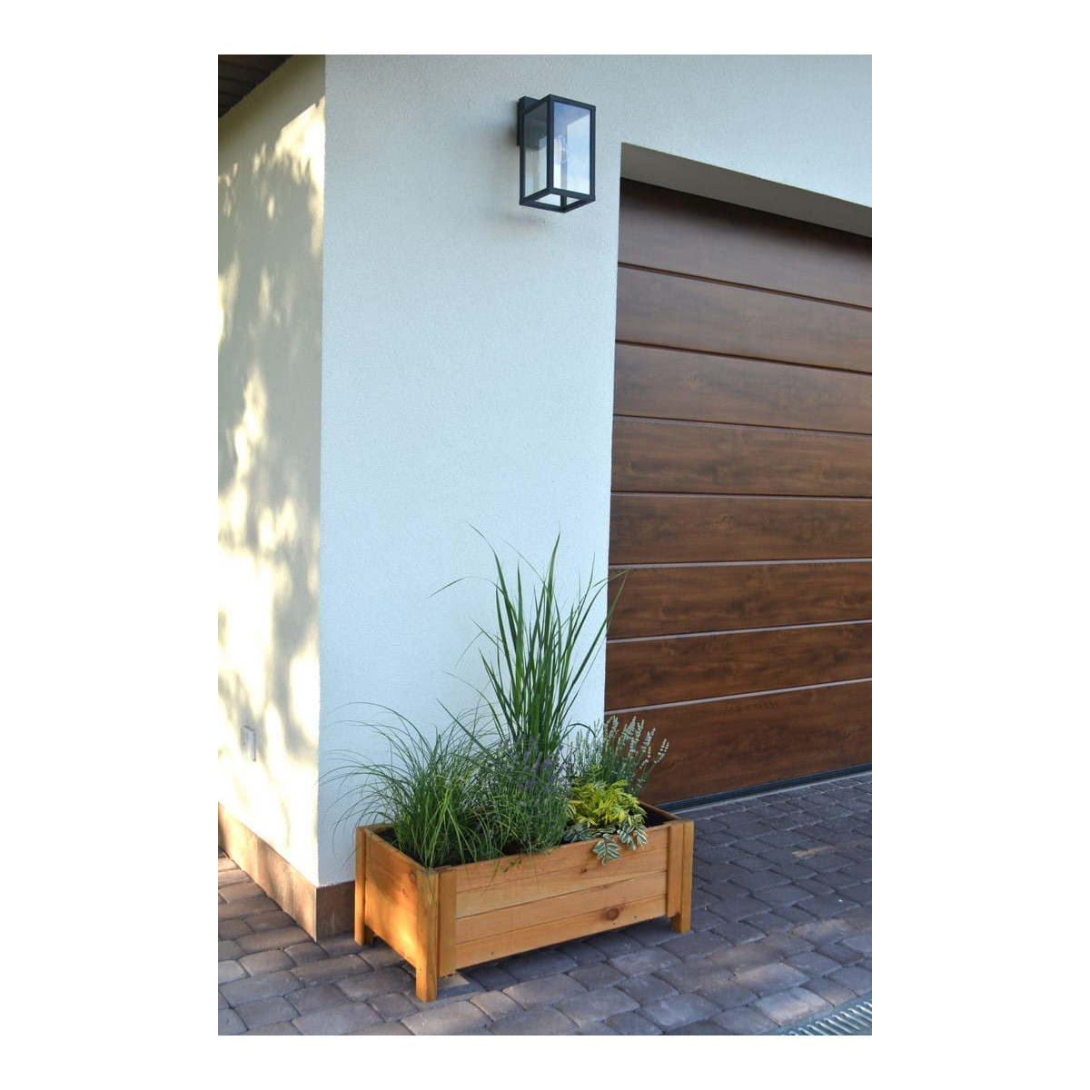 Ghiveci de calitate din lemn, de culoare bej deschis