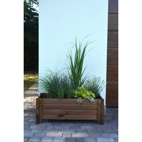 Elegant vas în culoare maro, 80 cm