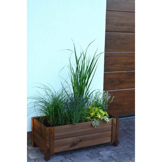 Elegant vas în culoare maro, 80 cm