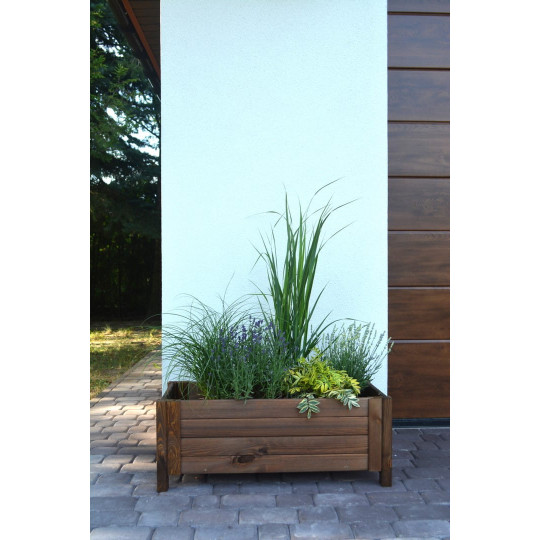 Elegant vas în culoare maro, 80 cm