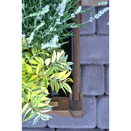 Elegant vas în culoare maro, 80 cm