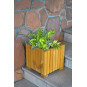 Drevený kvetináč 25 cm v svetlo hnedej farbe