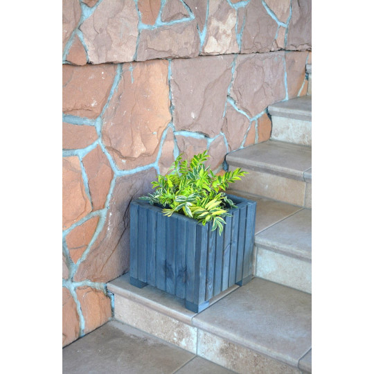 Ghiveci din lemn impregnate, 25 cm