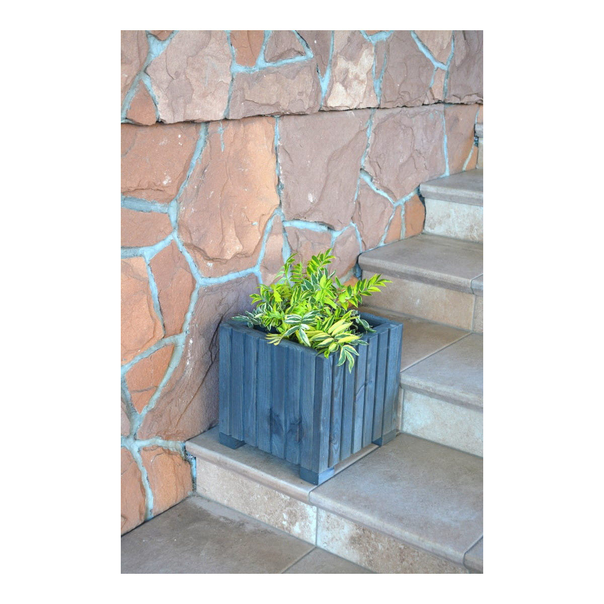 Ghiveci din lemn impregnate, 25 cm