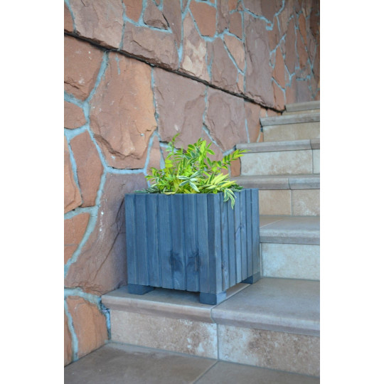 Ghiveci din lemn impregnate, 25 cm