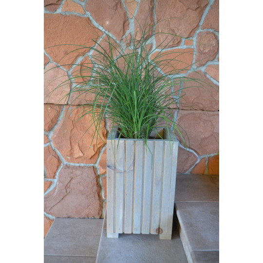 Găleți din lemn de calitate, de culoare albă, 25 cm