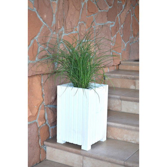 Vase din lemn moderne de culoare albă