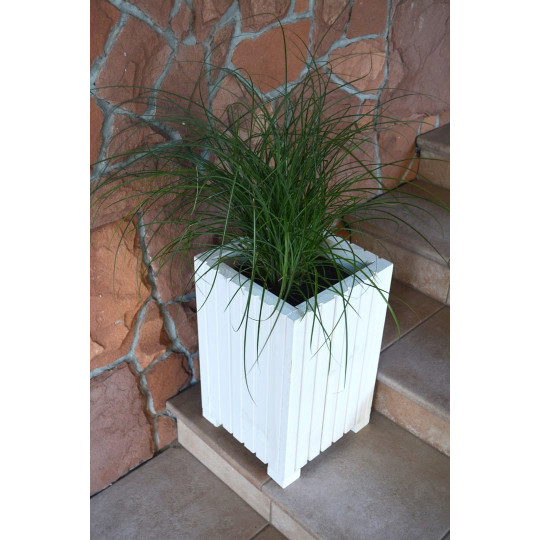 Vase din lemn moderne de culoare albă