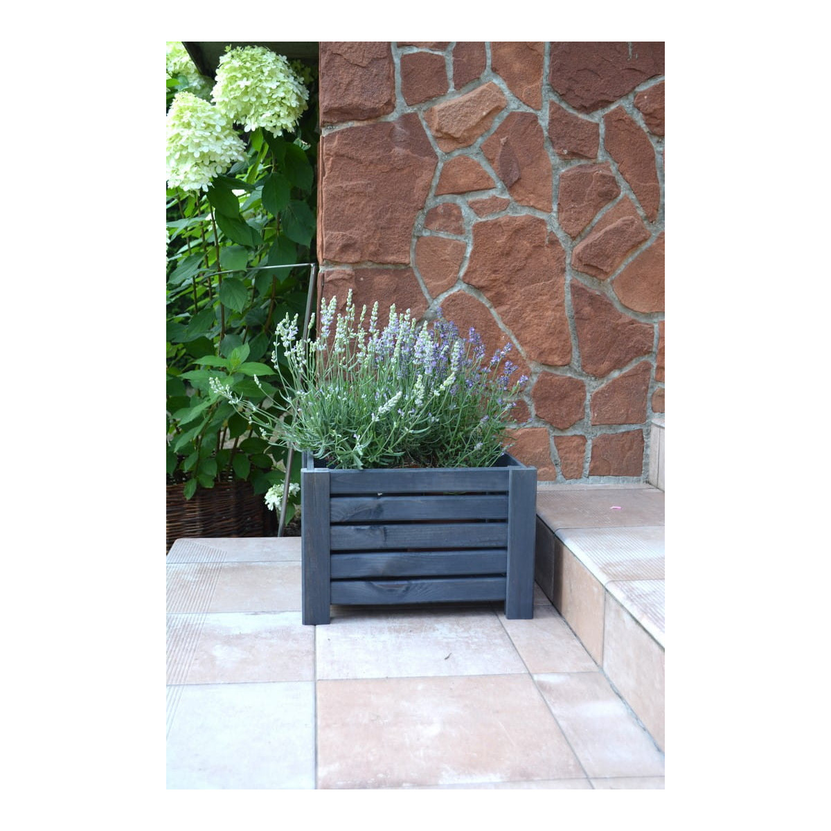 Vas proastă grădină mare de culoare gri închis