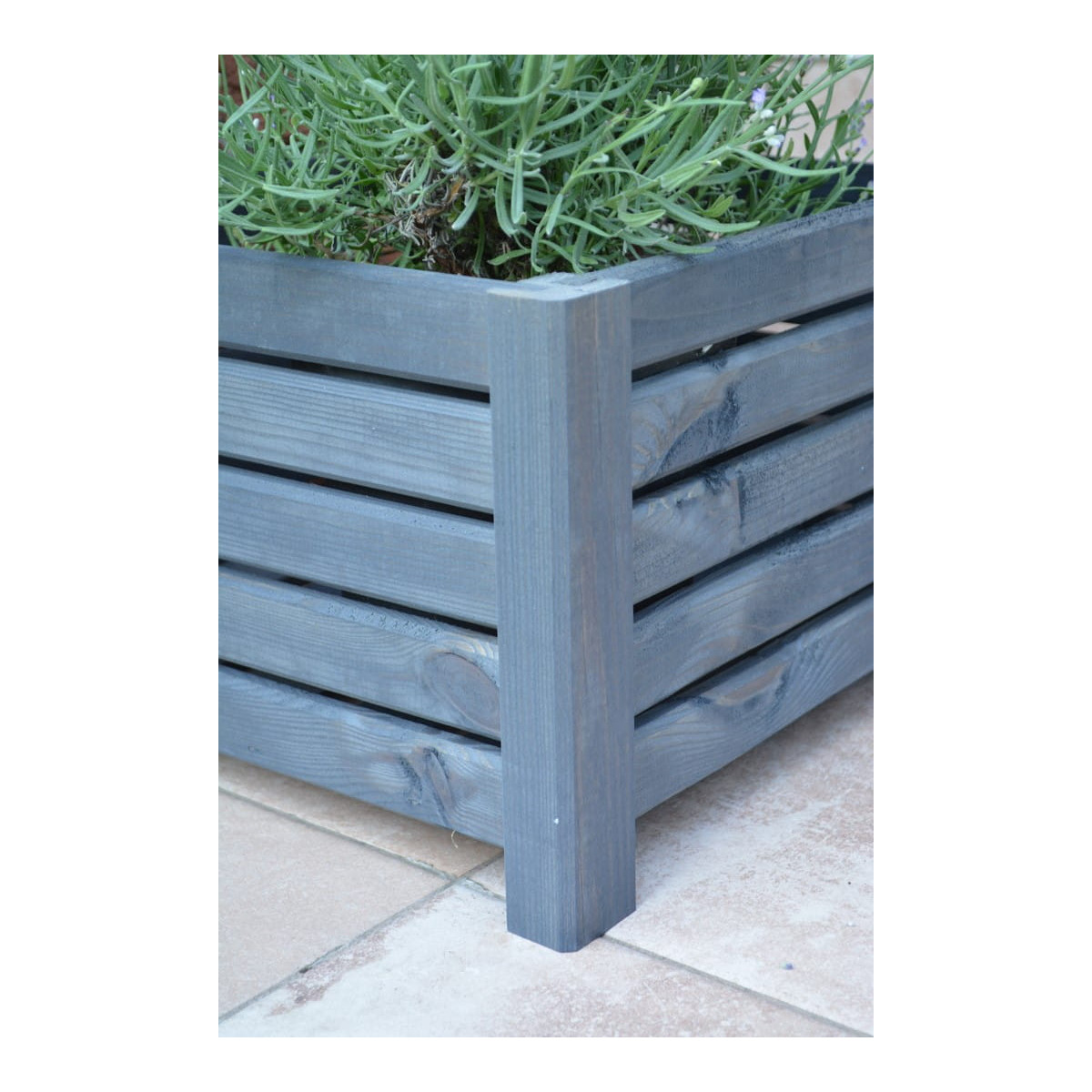 Vas proastă grădină mare de culoare gri închis