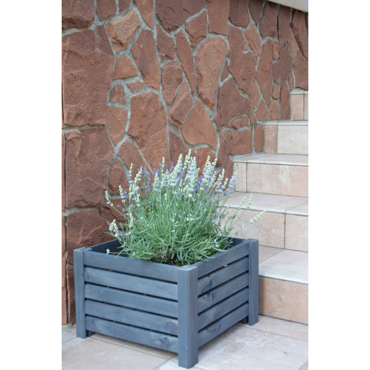 Vas proastă grădină mare de culoare gri închis