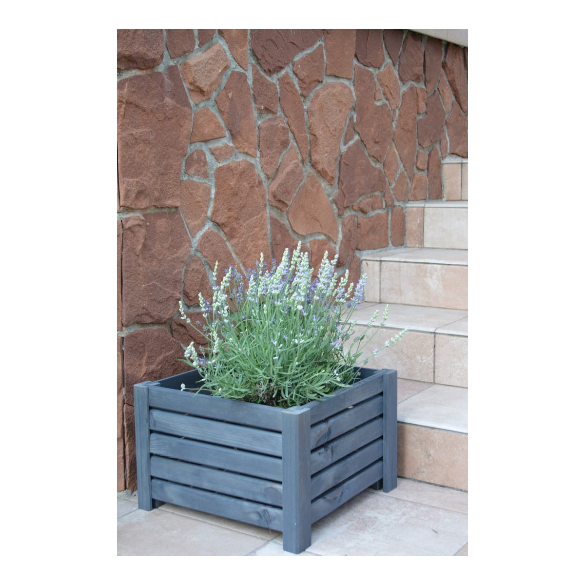 Vas proastă grădină mare de culoare gri închis