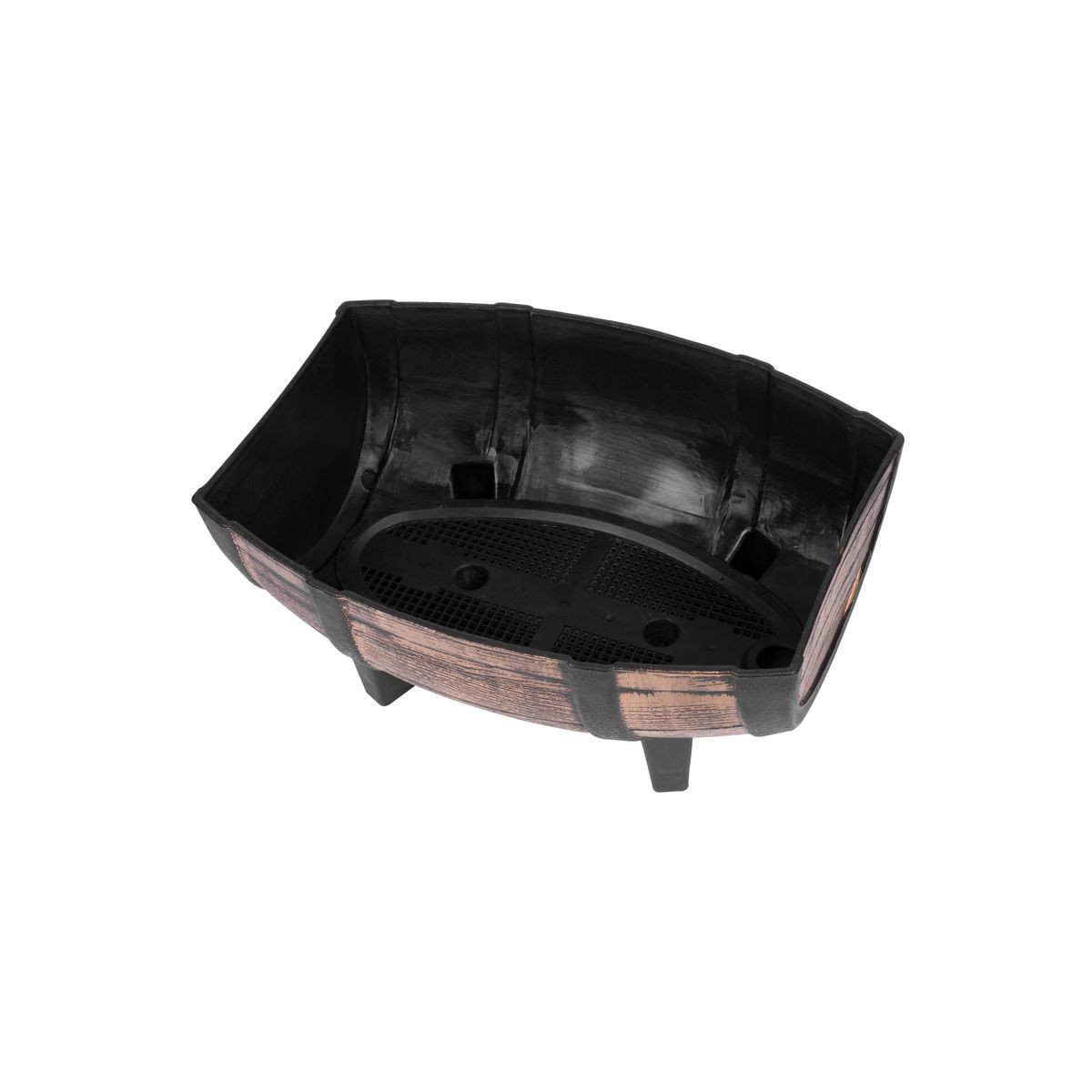 Vază cu design de butoi în culoare aurie