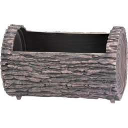 Vază în formă de trunchi cu efect de lemn, 23x35 cm