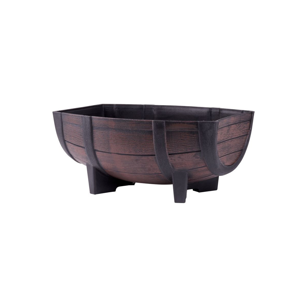 Vaza ușoară cu decor din lemn