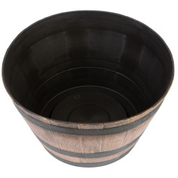 Ghiveci de grădină cu decor din lemn 52x32 cm