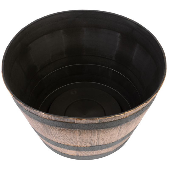 Ghiveci de grădină cu decor din lemn 52x32 cm