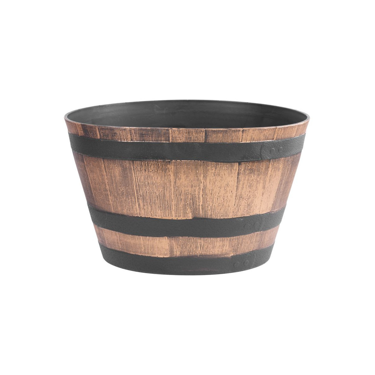 Ghiveci de grădină cu decor din lemn 52x32 cm