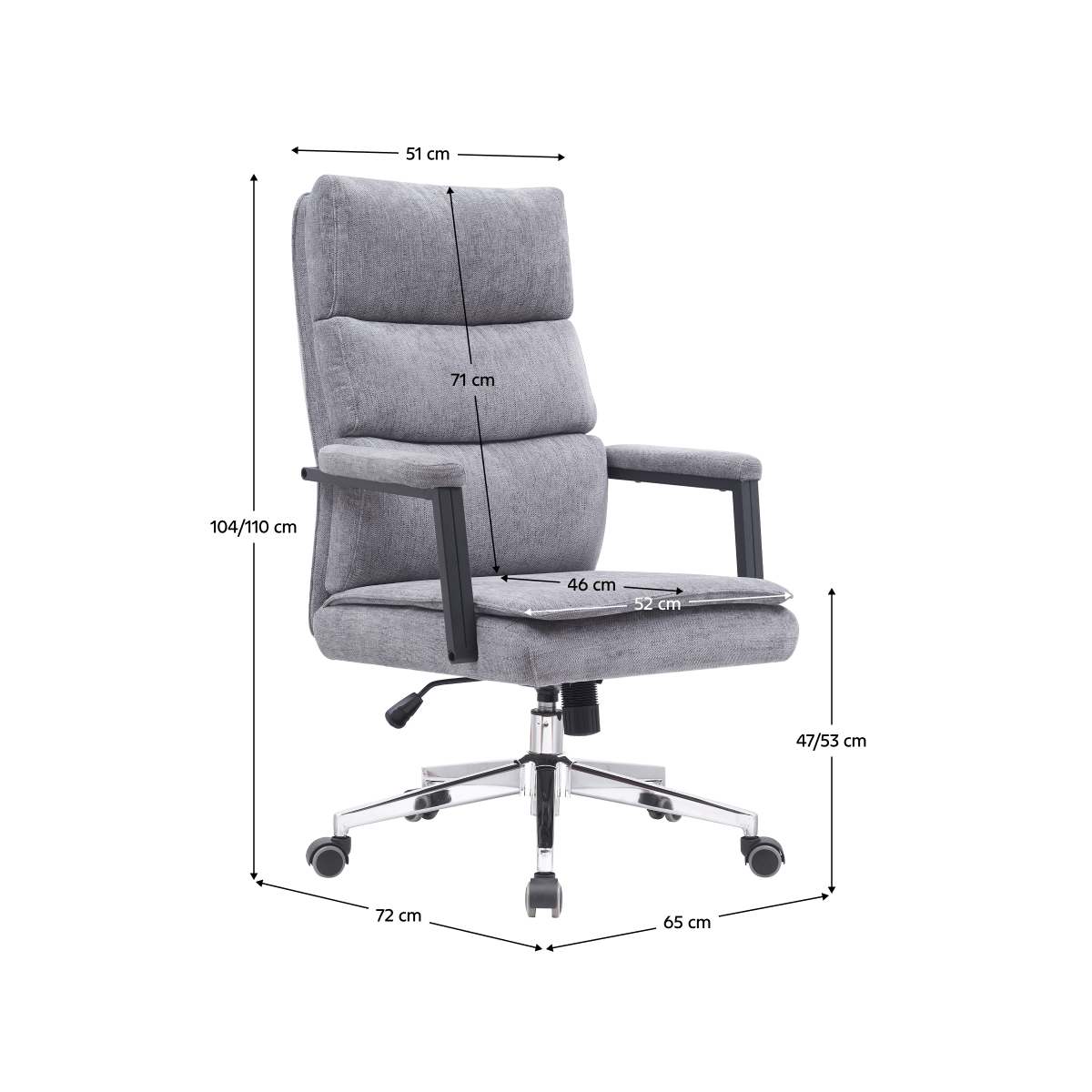 Scaun de birou ergonomic în culoarea gri ZAVIER