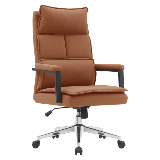 Scaun de birou design în culoarea brown, KAHIL