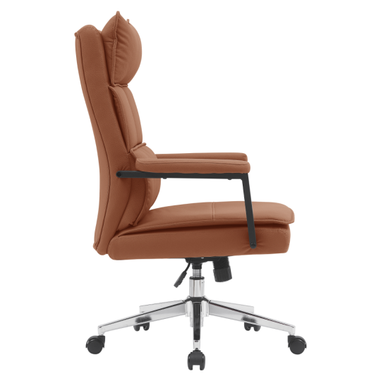 Scaun de birou design în culoarea brown, KAHIL