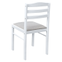 Set de mese 1+4 de culoare albă, SOMIN