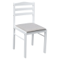 Set de mese 1+4 de culoare albă, SOMIN