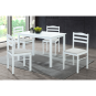Set de mese 1+4 de culoare albă, SOMIN