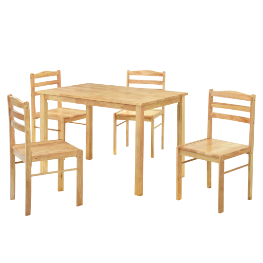 Set pentru dining cu masă și 4 scaune, LOAK