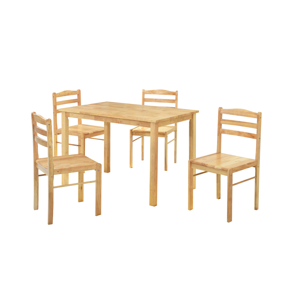 Set pentru dining cu masă și 4 scaune, LOAK