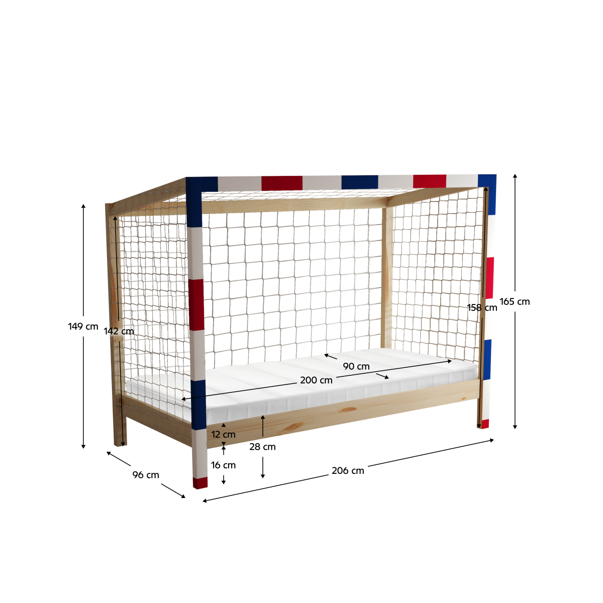 Pat rabă de pat pentru copii, FUTAL