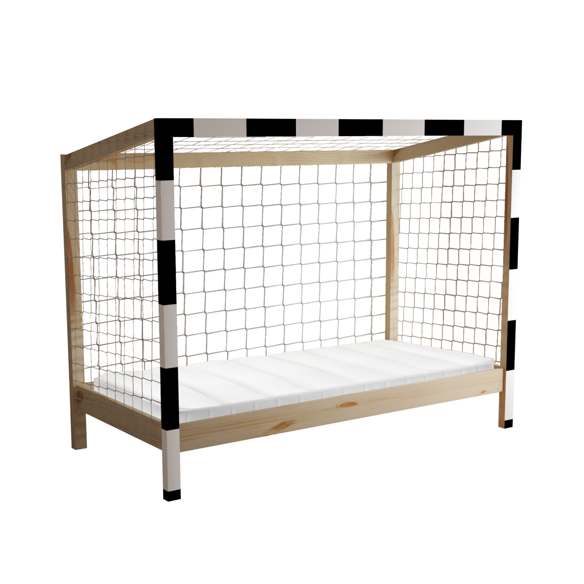 Pat ți de pat pentru copii în formă de poartă de fotbal, FUTAL.