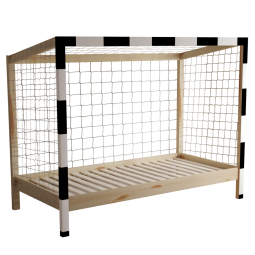 Pat ți de pat pentru copii în formă de poartă de fotbal, FUTAL.