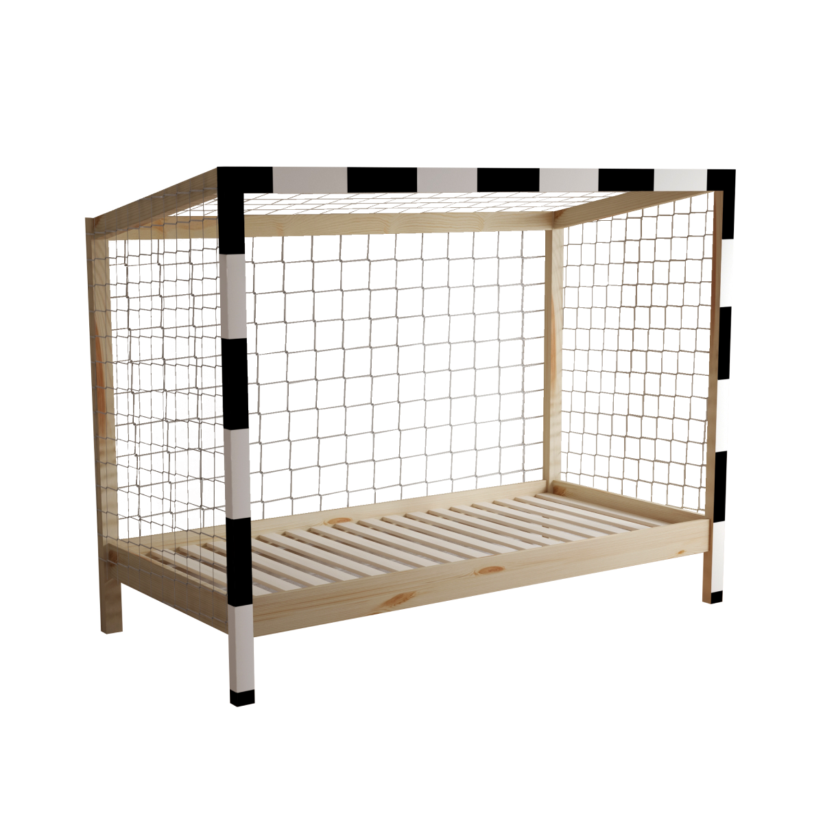 Pat ți de pat pentru copii în formă de poartă de fotbal, FUTAL.