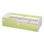 Pat de copil cu sommier 80x160 de culoare verde, COCOLINO