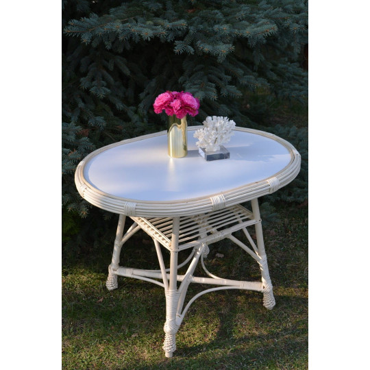 Marec marec oval tabel alb.