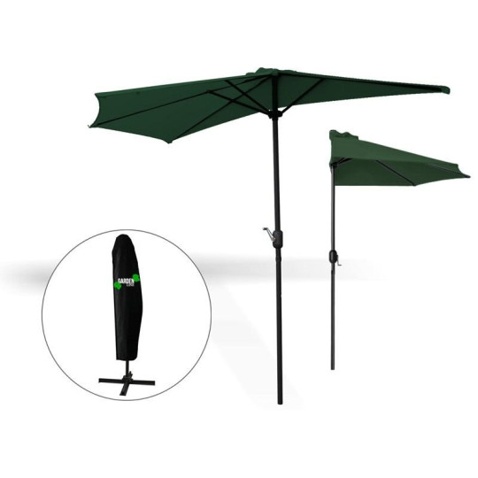 Umbrelă de balcon verde