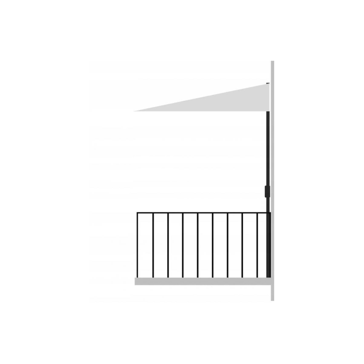 Umbrelă de balcon verde