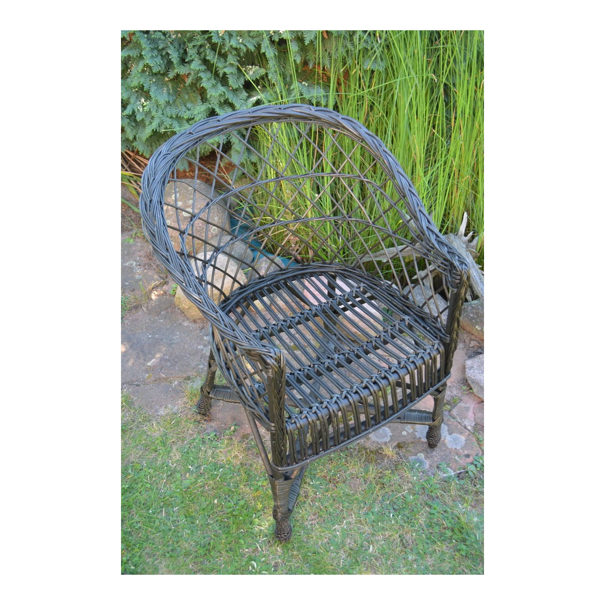 Scaun de grădină din ratan Wenge