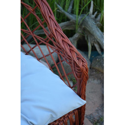 Scaun de grădină cu cuscus gri pentru cireșe