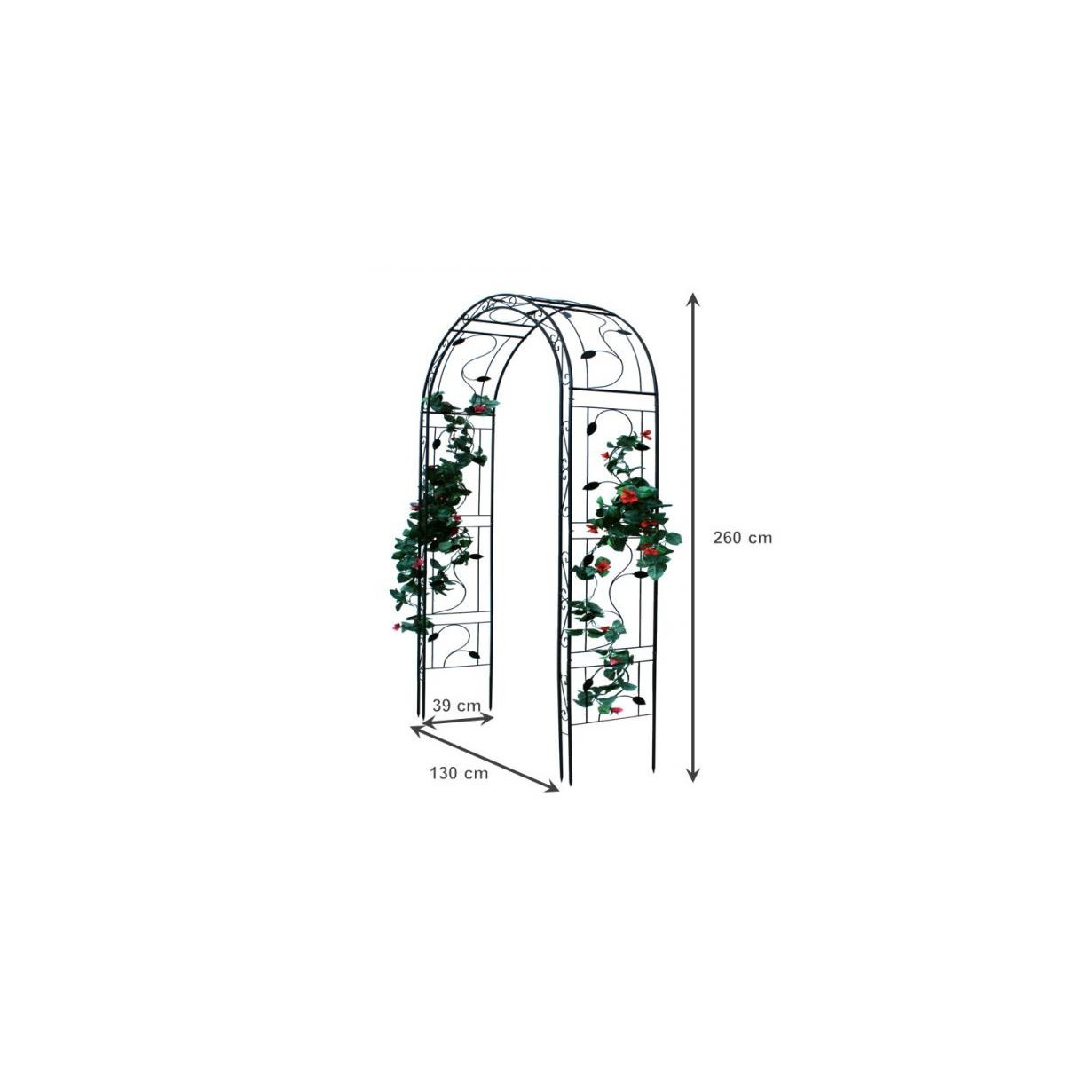 Pergolă de grădină de calitate 130x39x260 cm