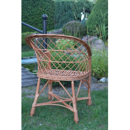 Scaun de grădină din răchită naturală