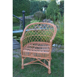 Scaun de grădină din răchită naturală