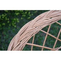 Canapea de grădină din rattan natural