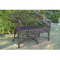 Canapea din ratan de culoare maro pentru grădină