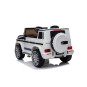 Mercedes G63 AMG SUV pentru copii, de culoare albă