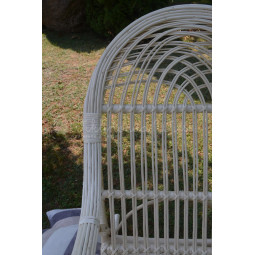 Scaun suspendat de grădină alb KING