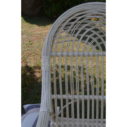 Scaun suspendat de grădină alb KING