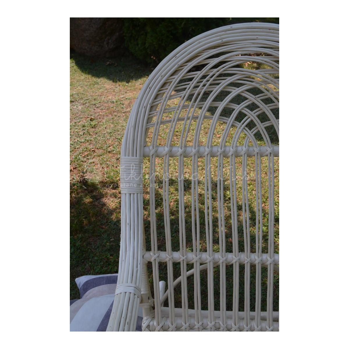 Scaun suspendat de grădină alb KING